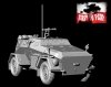 First To Fight PL101 Niemiecki Samochód Opancerzony Sd.Kfz. 247 Ausf. B Z MG34 1/72